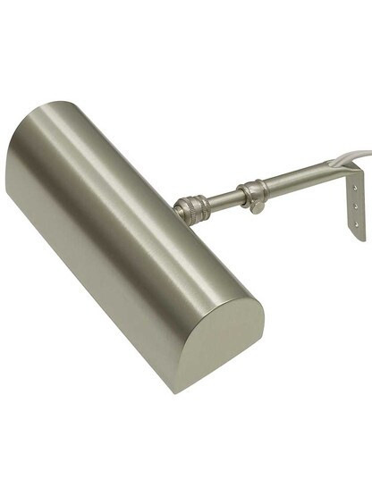 Traditional 8 inch Picture Light - Title 20 Compliant in Satin Nickel.